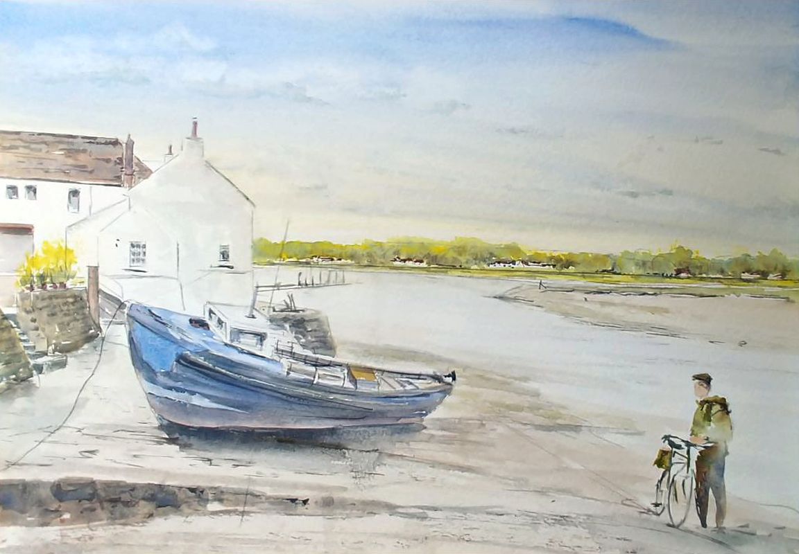 Kirkcudbright Harbour - in Watercolour
