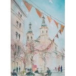 Vienna Street Original Watercolour Vienna Street Original Watercolour by David Harvey